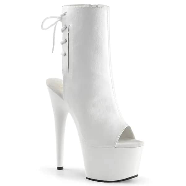 Pleaser ADORE-1018 Damen Stiefelette Weiß  EU 36