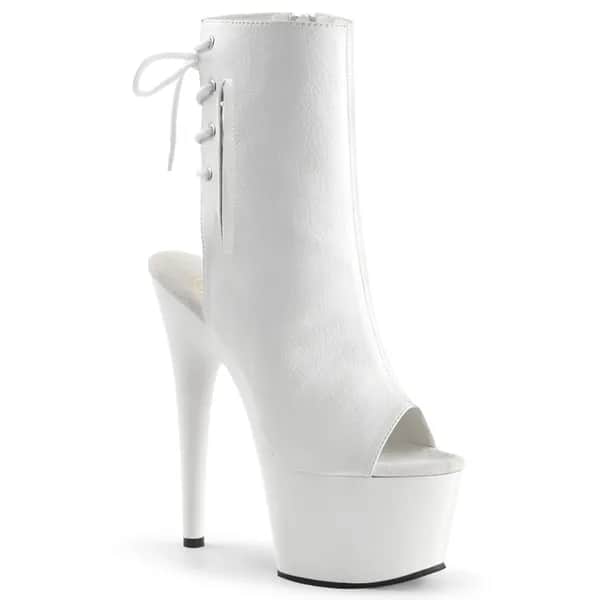 Pleaser ADORE-1018 Damen Stiefelette Weiß  EU 37