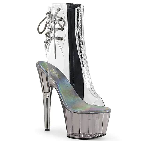 Pleaser ADORE-1018CT Damen Stiefelette Transparent  EU 38