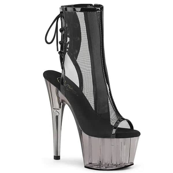 Pleaser ADORE-1018MSHT Damen Stiefelette Schwarz