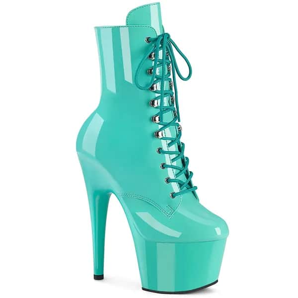 Pleaser ADORE-1020 Damen Stiefelette Aqua Lack EU 36