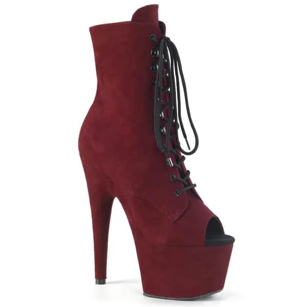 Pleaser ADORE-1021FS Damen Stiefelette Dunkelrot  EU 39