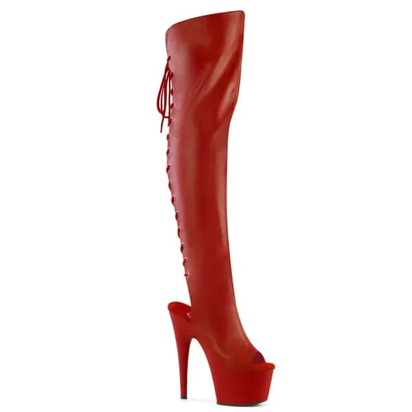 Pleaser ADORE-3019 Damen Stiefel Rot  EU 42