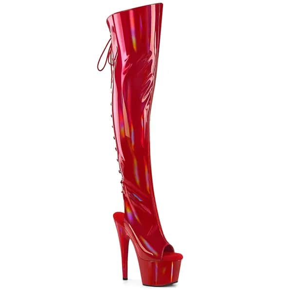 Pleaser ADORE-3019HWR Damen Stiefel Rot  EU 41