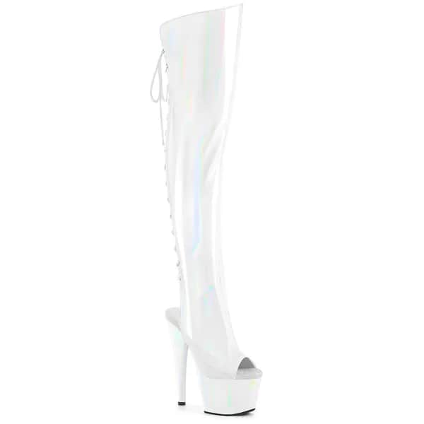 Pleaser ADORE-3019HWR Damen Stiefel Weiß  EU 42