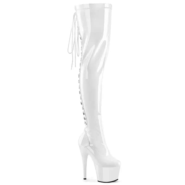 Pleaser ADORE-3063 Damen Stiefel Weiß  EU 43