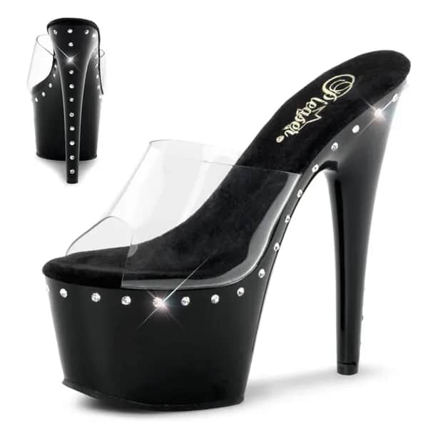 Pleaser ADORE-701LS Damen Slipper Transparent  EU 37