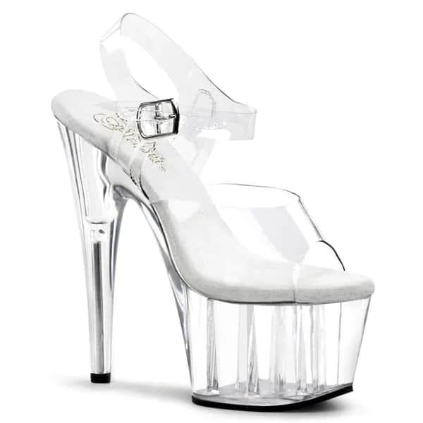 Pleaser ADORE-708 Damen Sandale Transparent EU 35