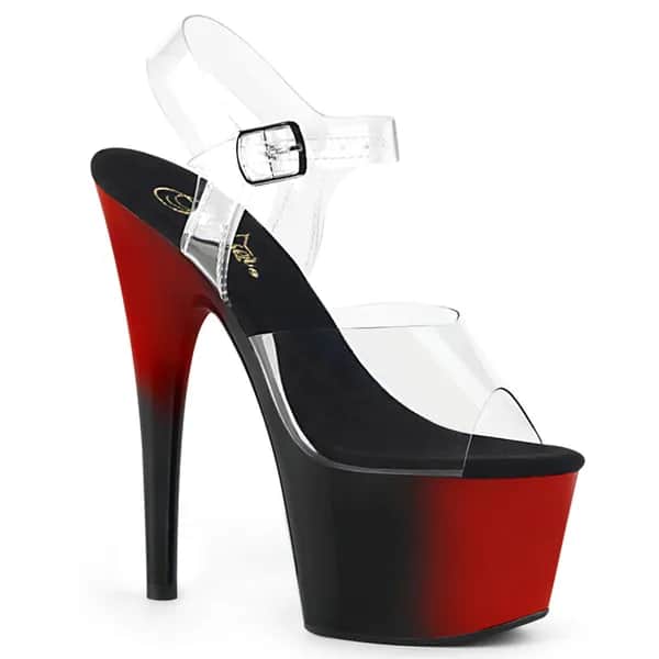Pleaser ADORE-708BR Damen Sandale Transparent  EU 39