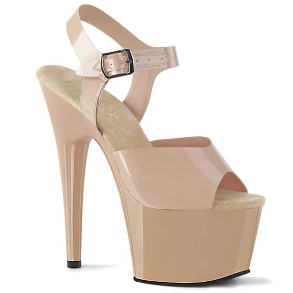 Pleaser ADORE-708N Damen Sandale Beige  EU 44