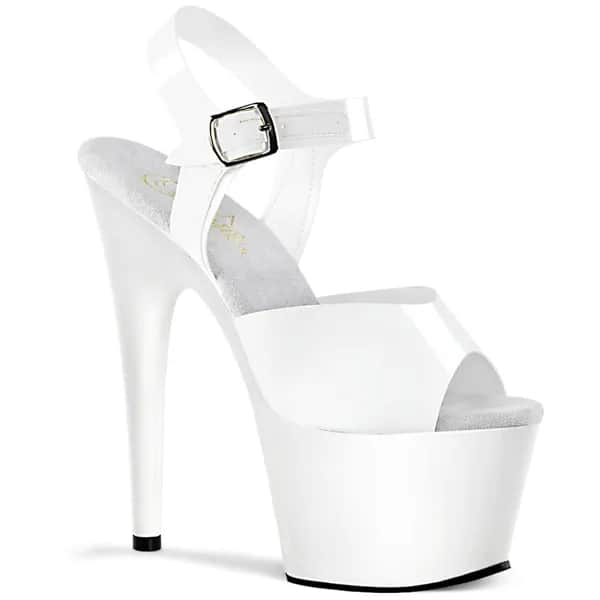 Pleaser ADORE-708N Damen Sandale Weiß  EU 41