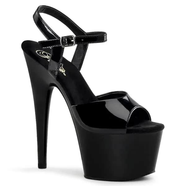 Pleaser ADORE-709 Damen Sandale Schwarz Lack EU 38