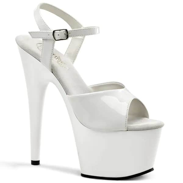 Pleaser ADORE-709 Damen Sandale Weiß  EU 35