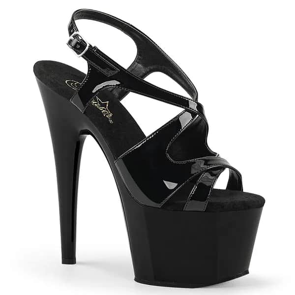 Pleaser ADORE-730 Damen Sandale Schwarz Lack EU 35