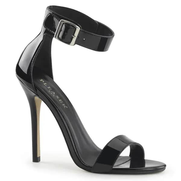 Pleaser AMUSE-10 Damen Sandale Schwarz Lack EU 40