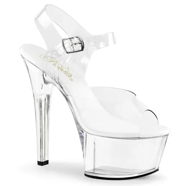 Pleaser ASPIRE-608 Damen Sandale Transparent EU 41