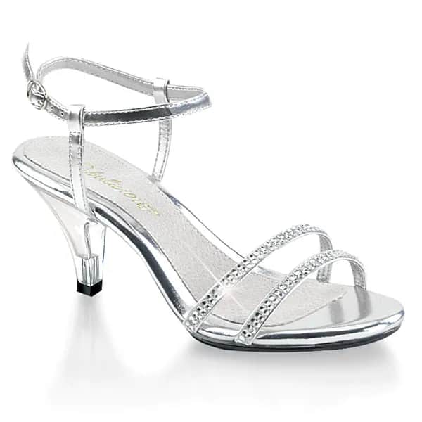 Fabulicious BELLE-316 Damen Sandale Silber  EU 40