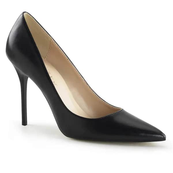 Pleaser CLASSIQUE-20 Damen Pumps Schwarz Matt EU 43