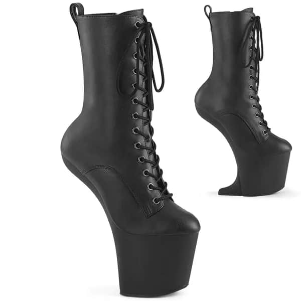 Pleaser CRAZE-1040 Damen Stiefelette Schwarz Matt EU 40