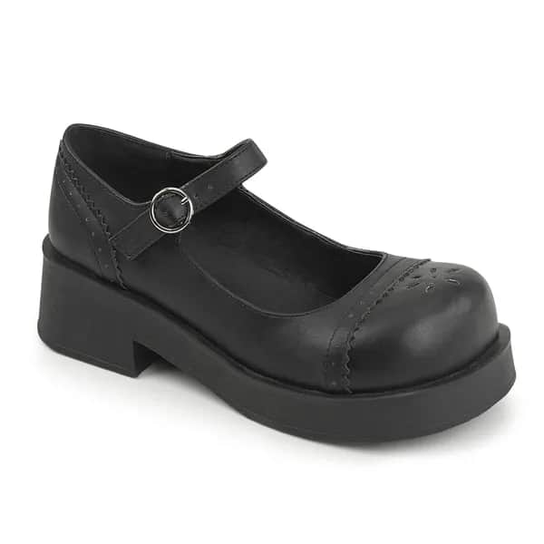 DemoniaCult CRUX-07 Damen Sandale Schwarz
