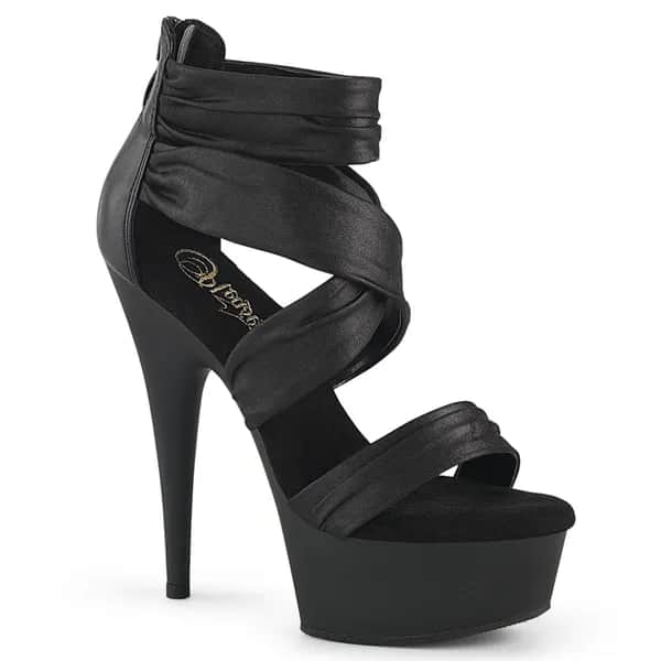 Pleaser DELIGHT-620 Damen Sandale Schwarz  EU 42