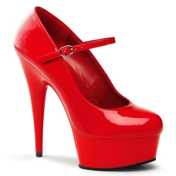 Pleaser DELIGHT-687 Damen Pumps Rot  EU 44