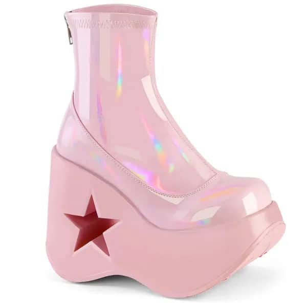 DemoniaCult DYNAMITE-100 Damen Stiefelette Rosa  EU 37