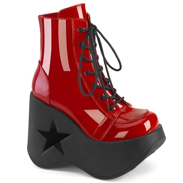 DemoniaCult DYNAMITE-106 Damen Stiefelette Rot  EU 36