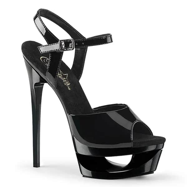 Pleaser ECLIPSE-609 Damen Sandale Schwarz  EU 38