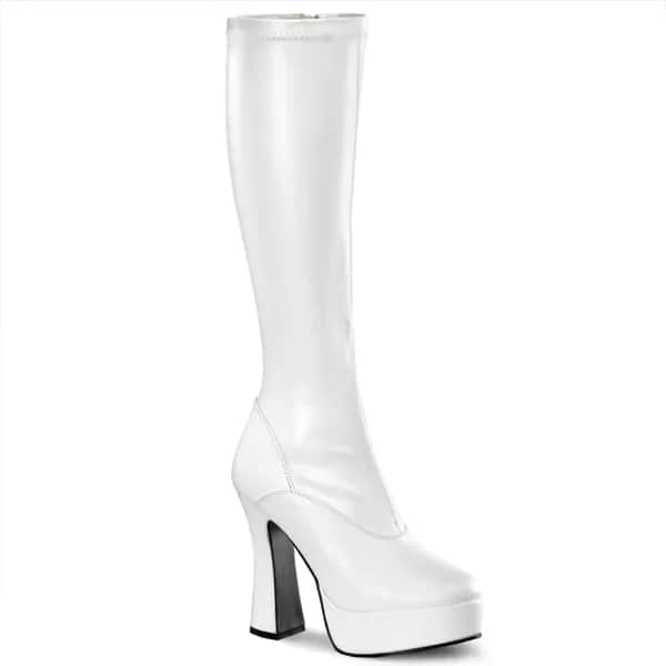 Pleaser ELECTRA-2000Z Damen Stiefel Weiß  EU 43