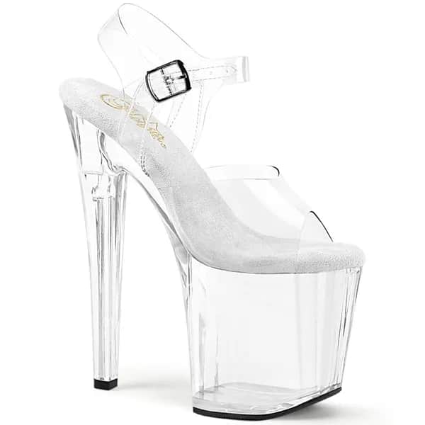 Pleaser ENCHANT-708 Damen Sandale Transparent EU 38