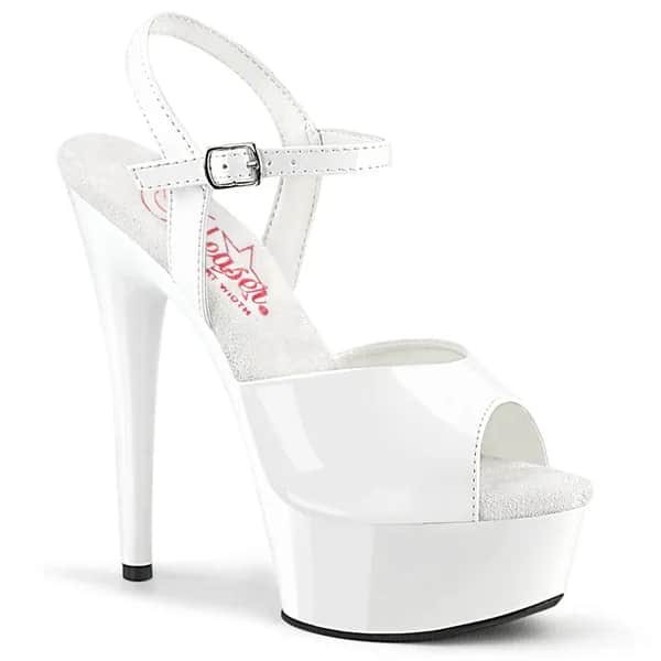 Pleaser EXCITE-609 Damen Sandale Weiß  EU 38