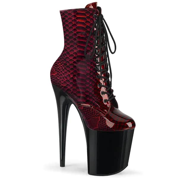 Pleaser FLAMINGO-1020SP Damen Stiefelette Rot  EU 37