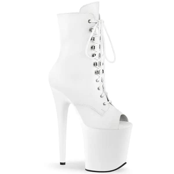Pleaser FLAMINGO-1021 Damen Stiefelette Weiß  EU 39