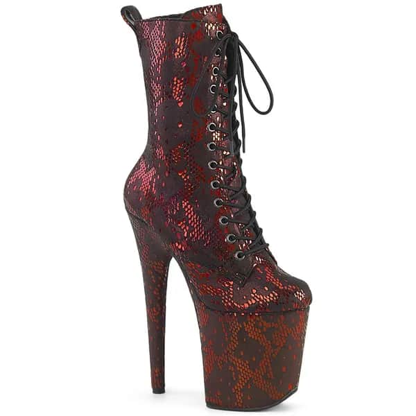 Pleaser FLAMINGO-1040SPF Damen Stiefelette Rot  EU 39