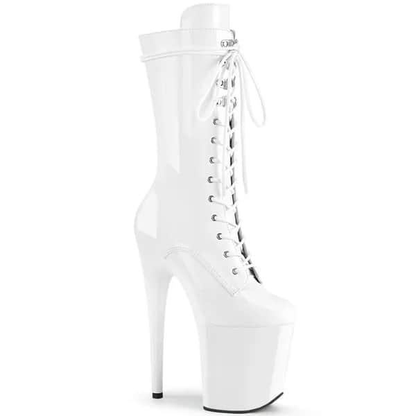 Pleaser FLAMINGO-1050 Damen Stiefel Weiß  EU 44