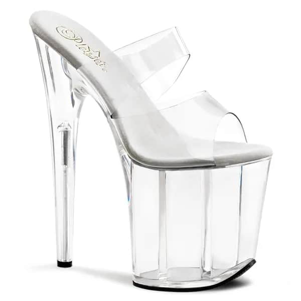 Pleaser FLAMINGO-802 Damen Slipper Transparent EU 36