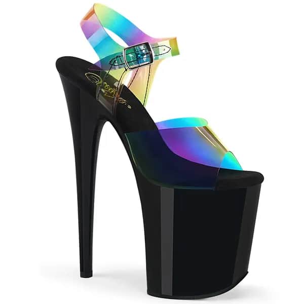 Pleaser FLAMINGO-808RB Damen Sandale Mehrfarbig  EU 40