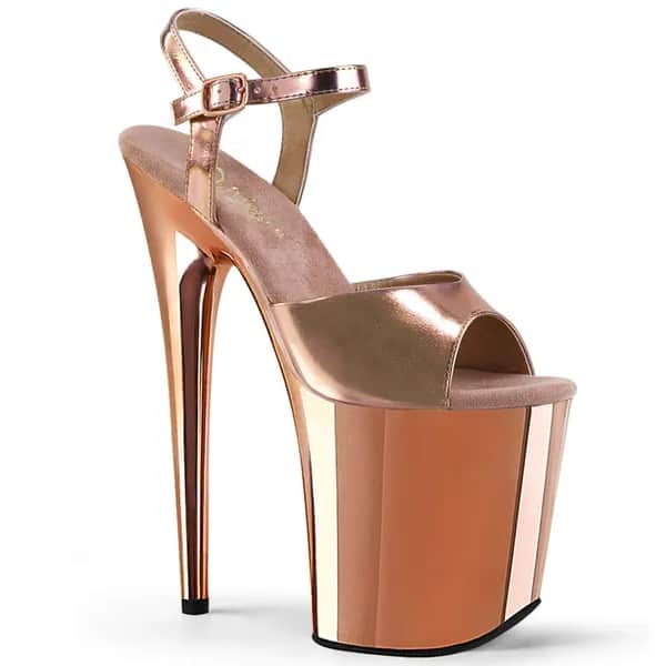 Pleaser FLAMINGO-809 Damen Sandale Roségold  EU 41