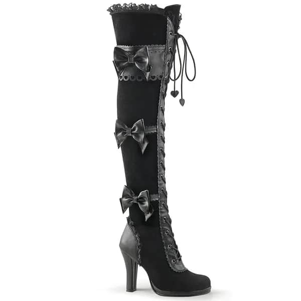 DemoniaCult GLAM-300 Damen Stiefel Schwarz  EU 37