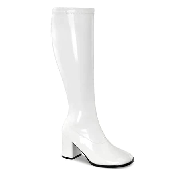 Funtasma GOGO-300WC Damen Stiefel Weiß Lack EU 45