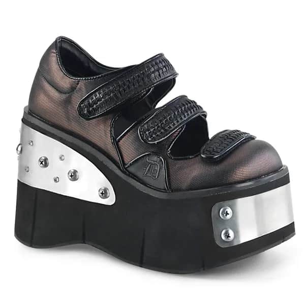 DemoniaCult KERA-13 Damen Sandale Schwarz Silber EU 38