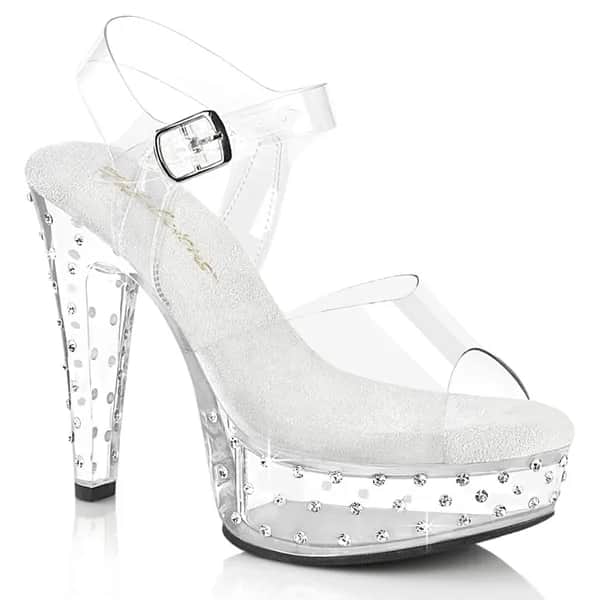 Fabulicious MARTINI-508SDT Damen Sandale Transparent  EU 37