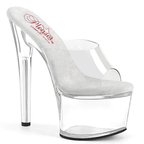 Pleaser PASSION-701 Damen Slipper Transparent EU 37