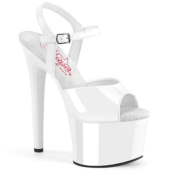 Pleaser PASSION-709 Damen Sandale Weiß  EU 41