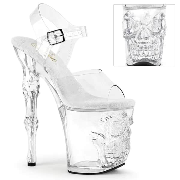 Pleaser RAPTURE-808 Damen Sandale Transparent  EU 37