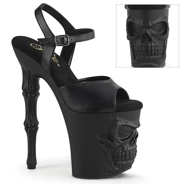 Pleaser RAPTURE-809 Damen Sandale Schwarz