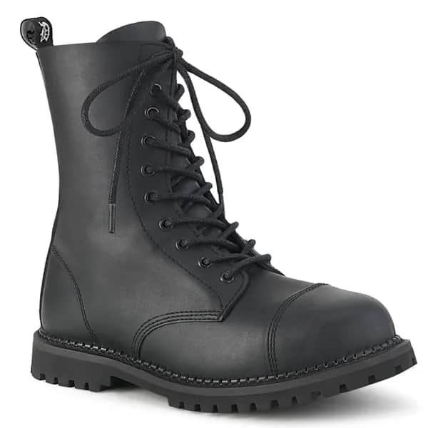 DemoniaCult RIOT-10 Unisex Stiefelette Schwarz  EU 40