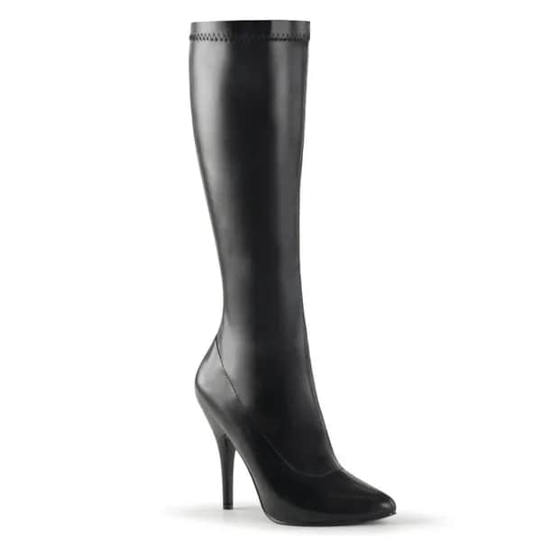 Pleaser SEDUCE-2000 Damen Stiefel Schwarz Matt EU 43