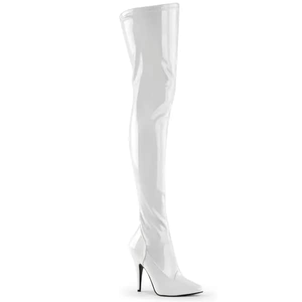 Pleaser SEDUCE-3000 Damen Stiefel Weiß  EU 41